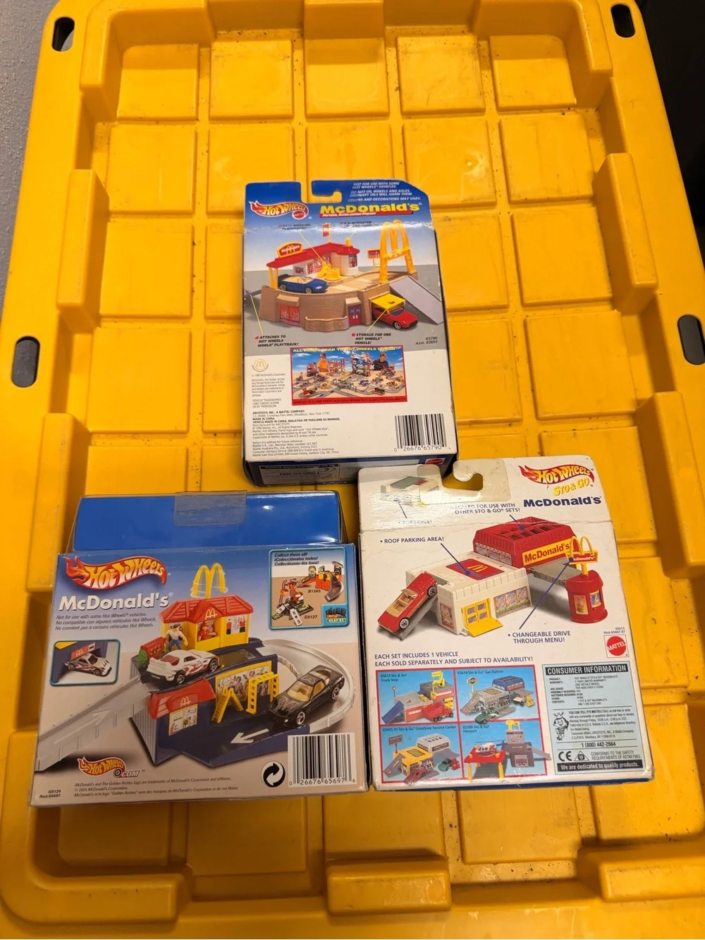 Hot Wheels McDonald's Playset Bundle - Yellow and Red